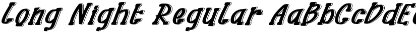 Long Night Regular font