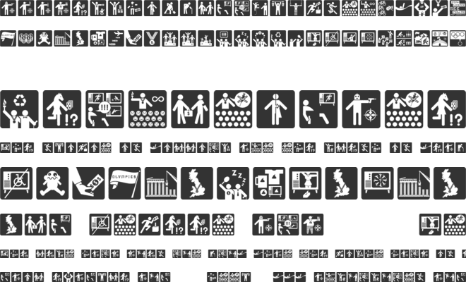 Olympukes font preview