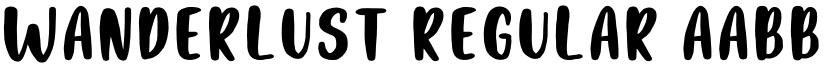 Wanderlust Regular font