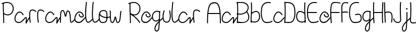 Parramellow Regular font
