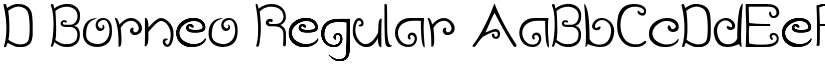 D Borneo Regular font