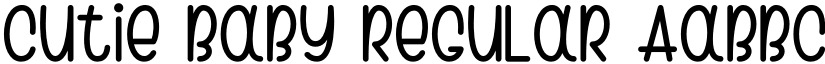 Cutie Baby Regular font