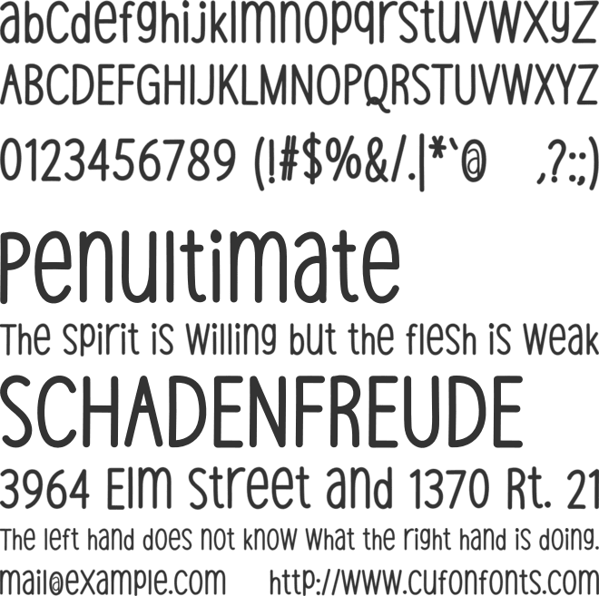 Winter Lover font preview