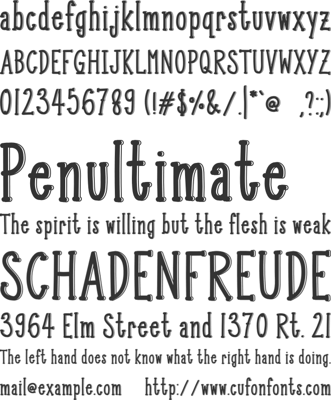 Kangaroo font preview