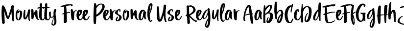 Mountty Free Personal Use Regular font
