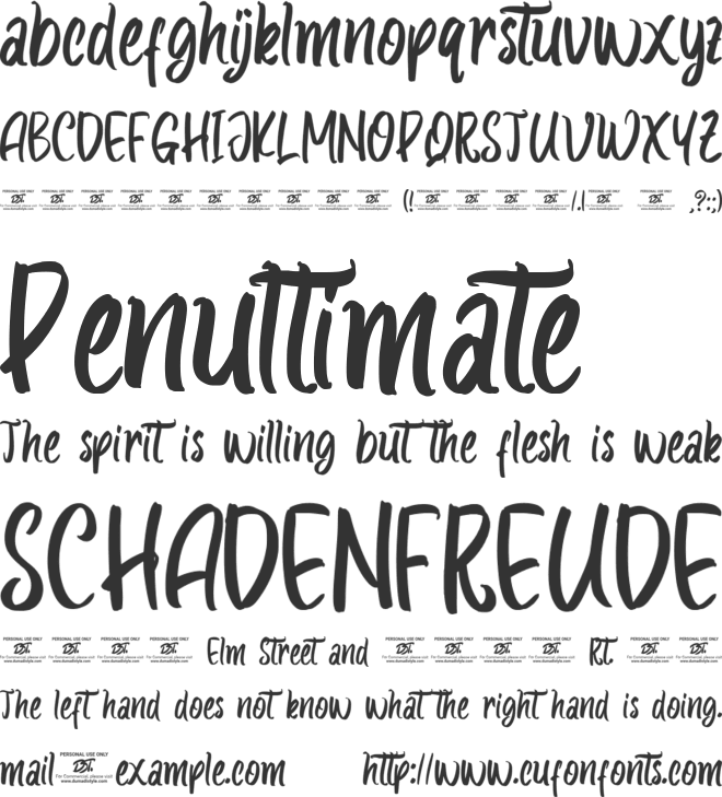 Regorden font preview