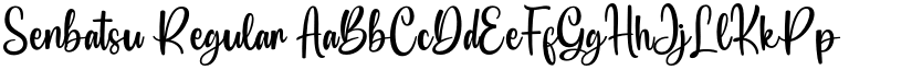 Senbatsu Regular font
