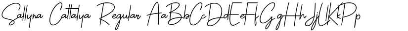Sallyna Cattalya Regular font