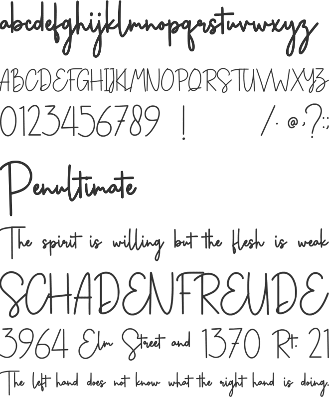 Pusttaka Katta font preview