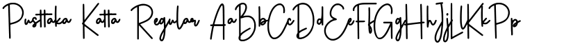 Pusttaka Katta Regular font