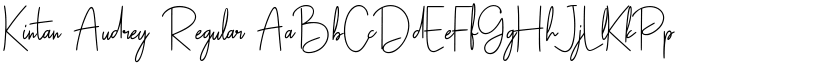 Kintan Audrey Regular font
