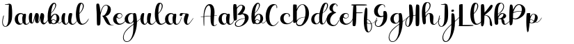 Jambul font download
