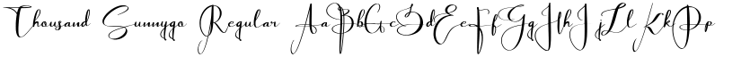 Thousand Sunnygo font download