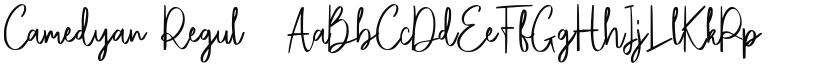 Camedyan font download