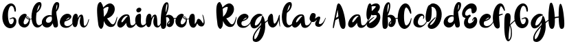Golden Rainbow Regular font