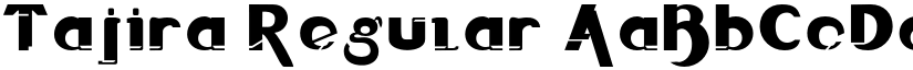 Tajira Regular font