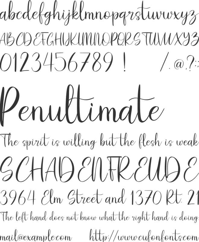 Syahilla font preview