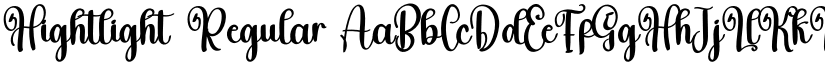Hightlight Regular font