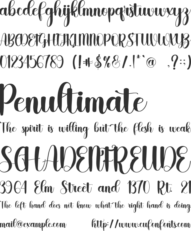 Masthan font preview