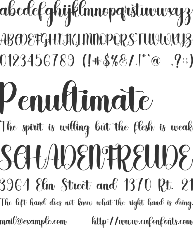 Masthan font preview