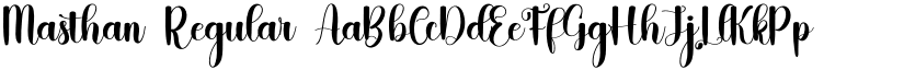 Masthan Regular font
