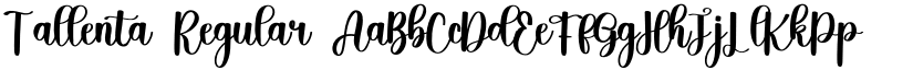 Tallenta Regular font