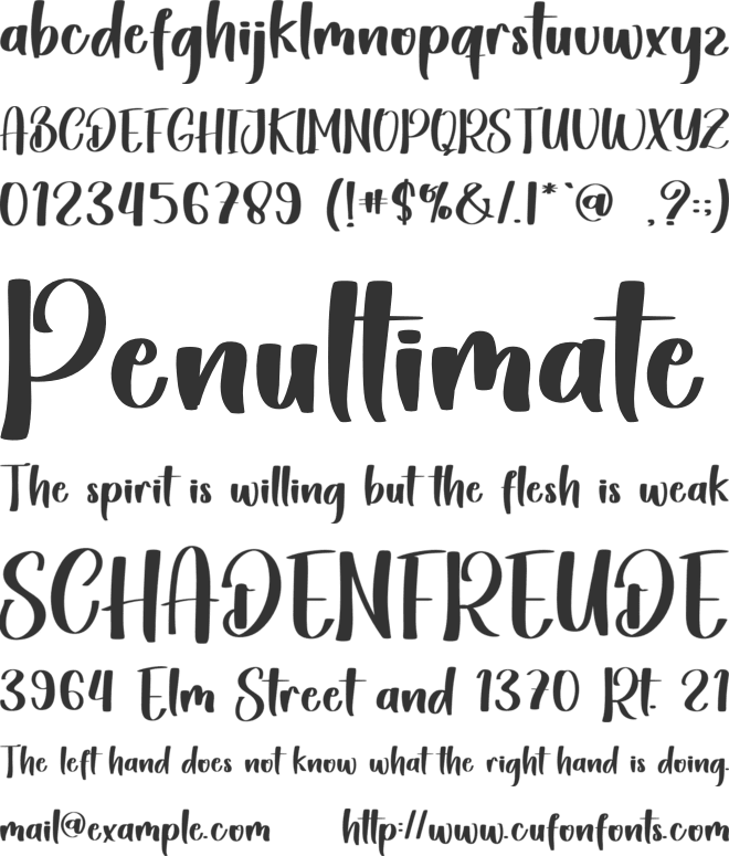 Alqulista font preview