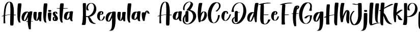 Alqulista Regular font