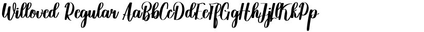 Willoved Regular font