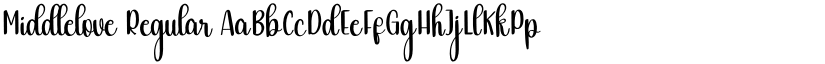 Middlelove font download