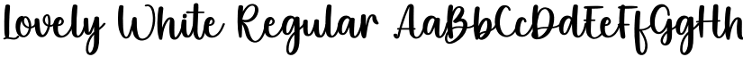 Lovely White Regular font