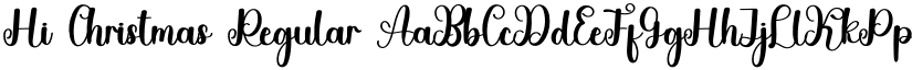 Hi Christmas Regular font