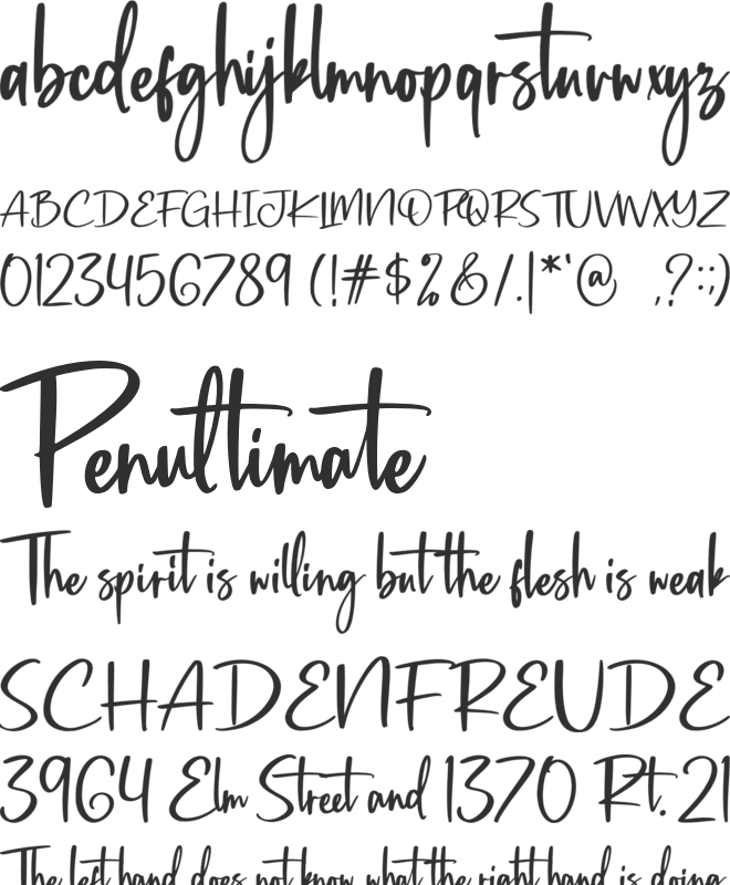 Britney Hills font preview