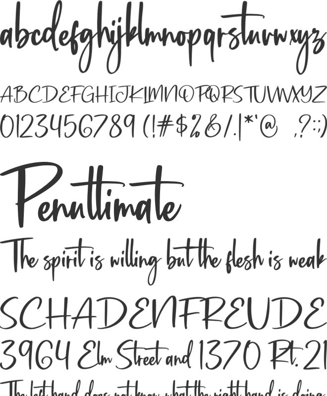 Britney Hills font preview