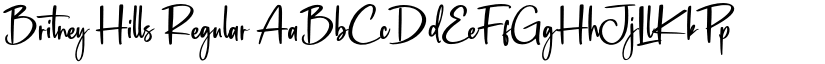 Britney Hills Regular font