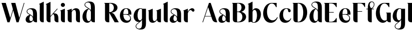Walkind Regular font
