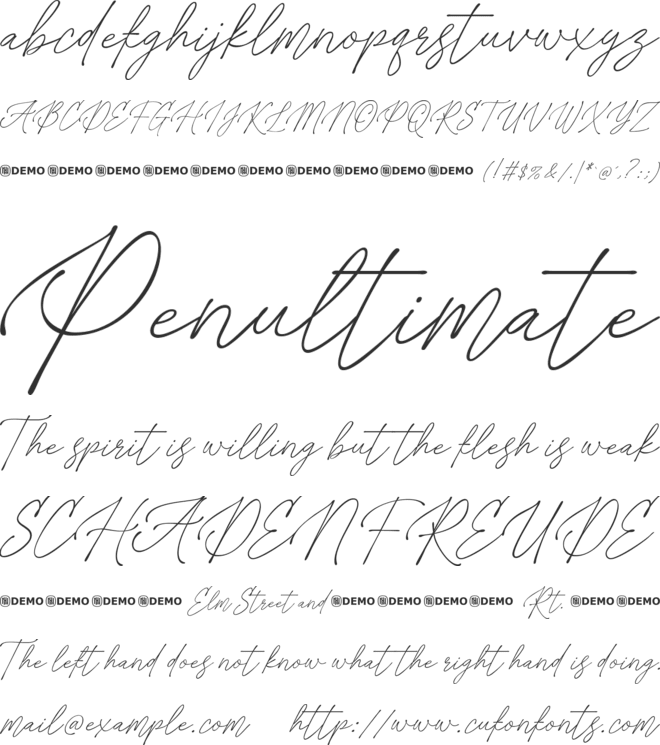 Adeptly font preview