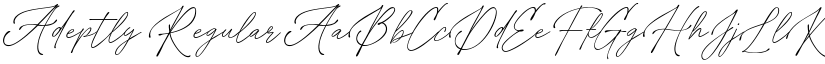 Adeptly Regular font