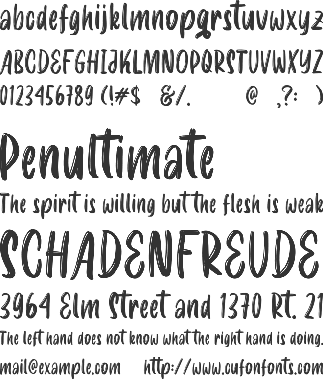 Sweet Dahlia font preview