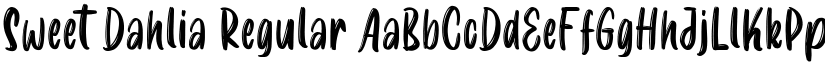 Sweet Dahlia font download