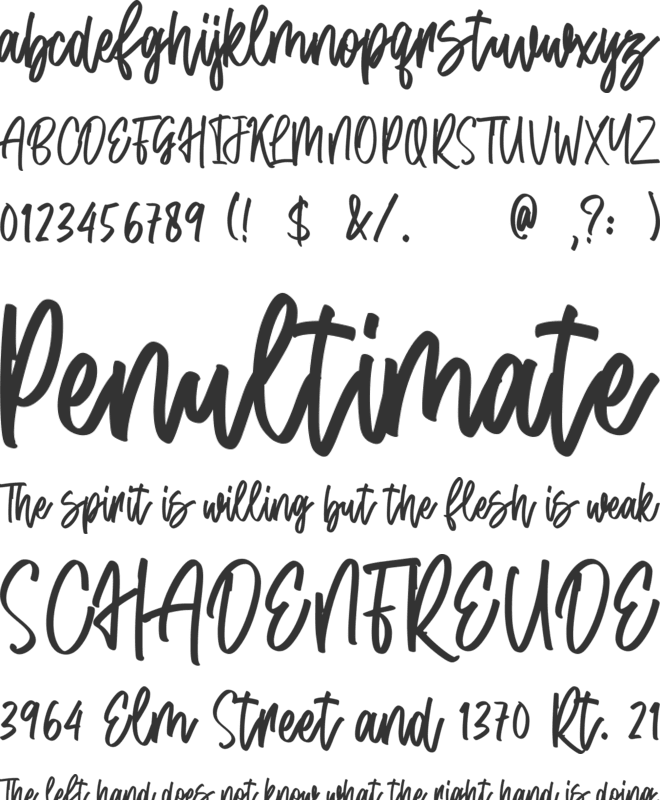 Honey Jones font preview