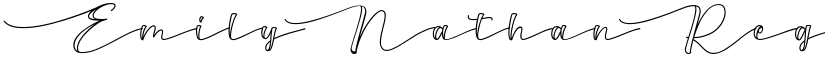 Emily Nathan Regular font