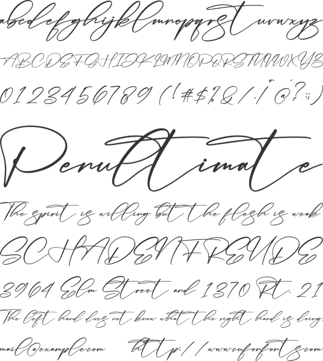 Ghalisha font preview