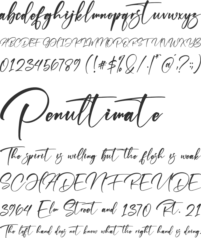 Hayrittius font preview