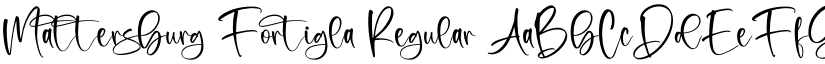 Mattersburg Fortigla Regular font