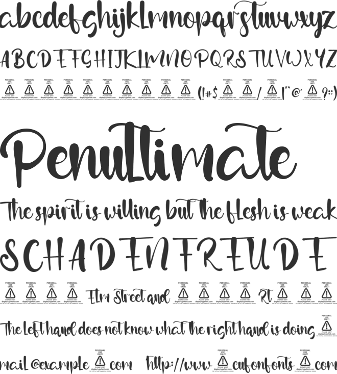 Satchwell font preview