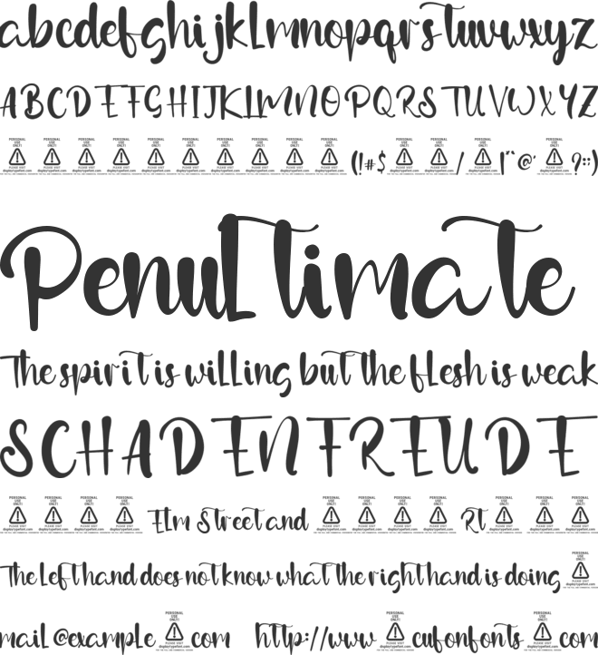 Satchwell font preview