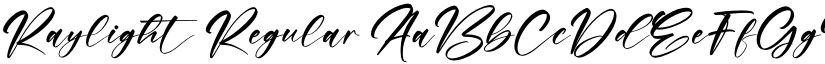 Raylight Regular font