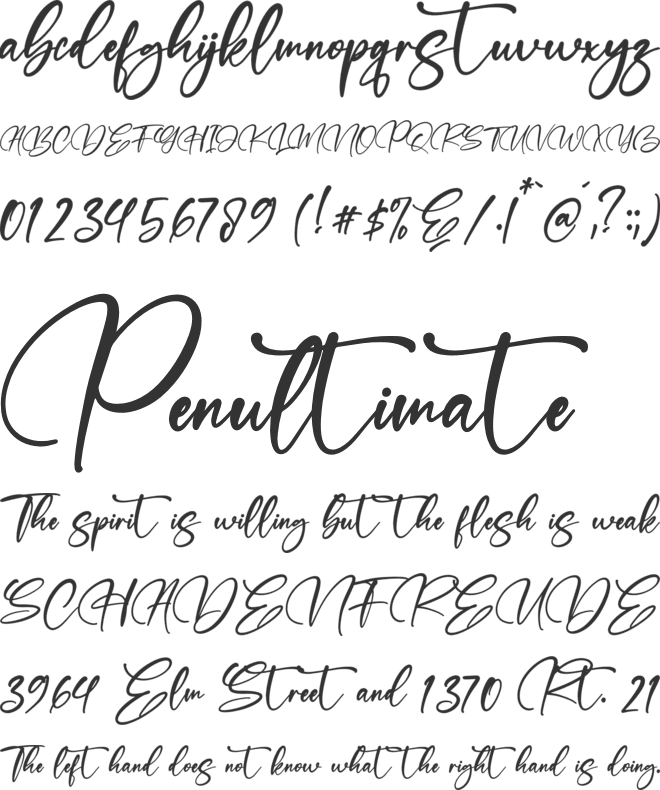 Refliottis font preview