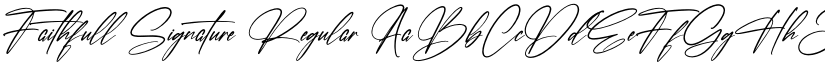Faithfull Signature Regular font